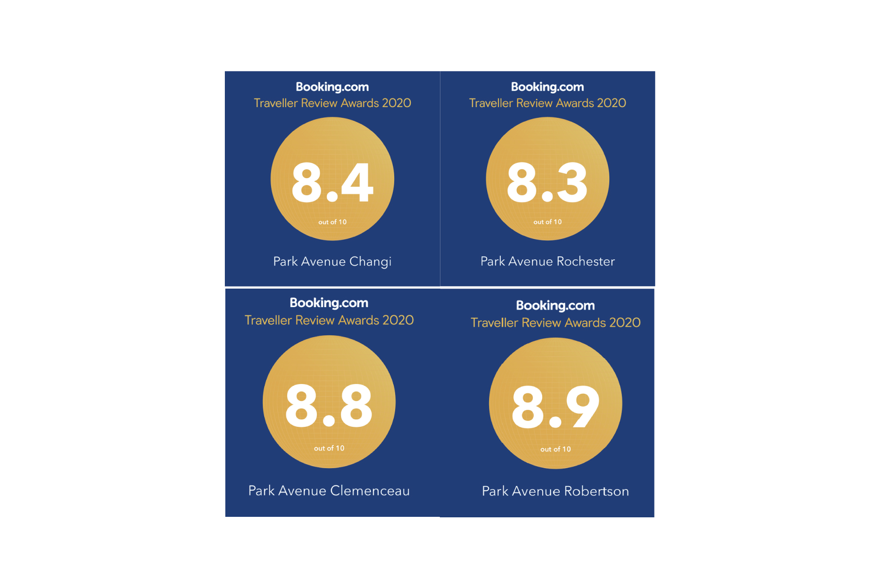 Booking Com Travellers Review Awards Park Avenue Hotels Suites